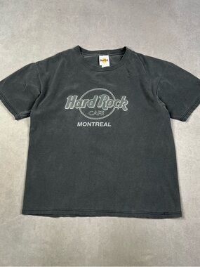Hard Rock Cafe Black Montreal Logo Short Sleeve Tee